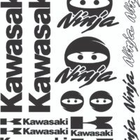 Set Stickere Moto Kawasaki Ninja