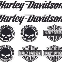 Set Stickere Moto Harley Davidson