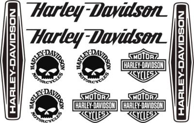Set Stickere Moto Harley Davidson