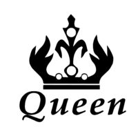 Sticker auto Queen coroana