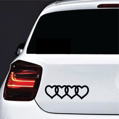 Sticker auto Audi 4 Inimi