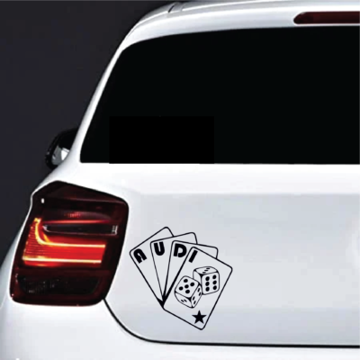 Sticker auto Audi Carti joc