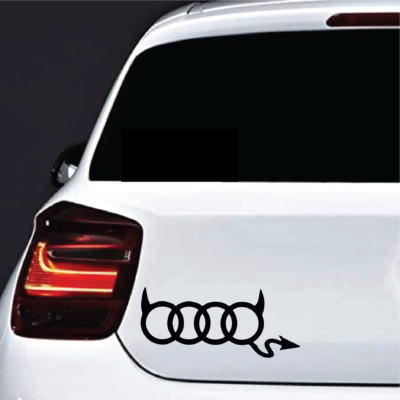 Sticker auto Audi Demon