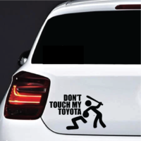 Sticker auto Toyota Don't touch
