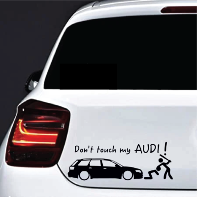 Sticker Audi Don't touch