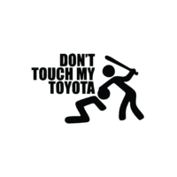 Sticker auto Toyota Don't touch