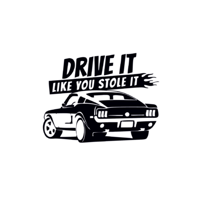 Sticker auto Drive it like you stole