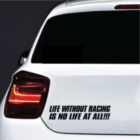 Sticker auto life without race