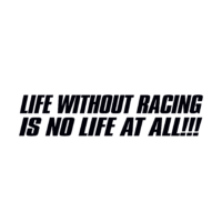 Sticker auto life without race
