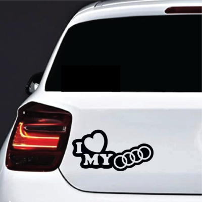 Sticker Love my Audi
