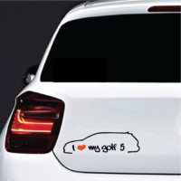 Sticker Volkswagen Love Golf 5