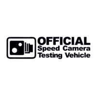 Sticker auto Speed camera testing vehicle