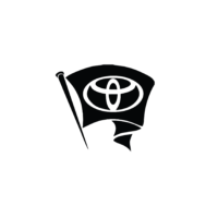Sticker auto Toyota Flag