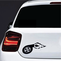 Sticker auto Turbo Burn