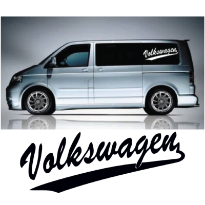 Set 2 buc stickere laterale Volkswagen Transporter , LT , Crafter , Caddy 80cm