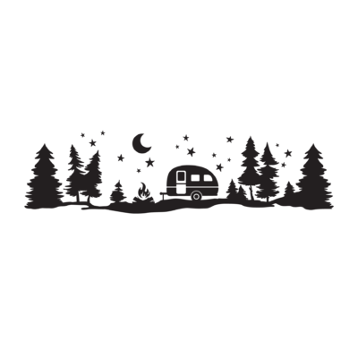 Sticker Adventure CamperForest