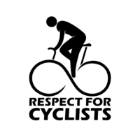 Sticker respect for cyclism