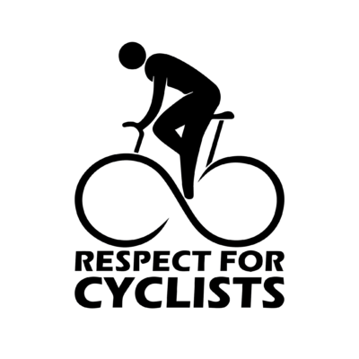 Sticker respect for cyclism
