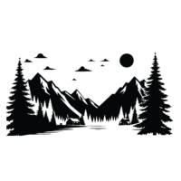 Sticker Camping , Munti , Natura 2