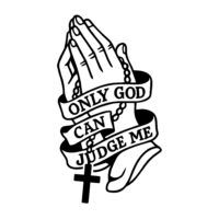 Sticker auto Only GOD