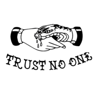 Sticker auto TRUST No ONE