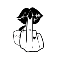 Sticker Kiss my finger