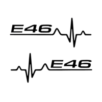 Sticker auto BMW e46