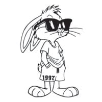Sticker auto Bugs Bunny