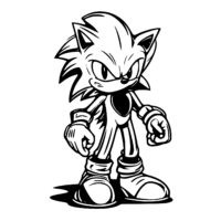 Sticker auto Sonic