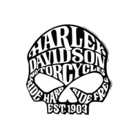 Sticker Harley Davidson Skull