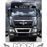 Sticker MAN parasolar 120 cm