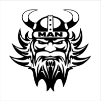 Set 2 buc stickere Autocolante MAN Viking 45 cm