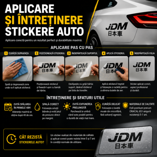 Cum sa lipesti sticker auto