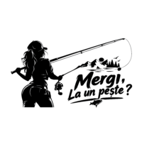 Sticker Pescari „Mergi la un pește?”