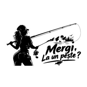 Sticker Pescari „Mergi la un pește?”